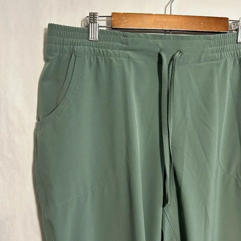 Duluth Trading Womens Pull-on Pier Genius Jogger Pants L Green Athleisure - Picture 5 of 9